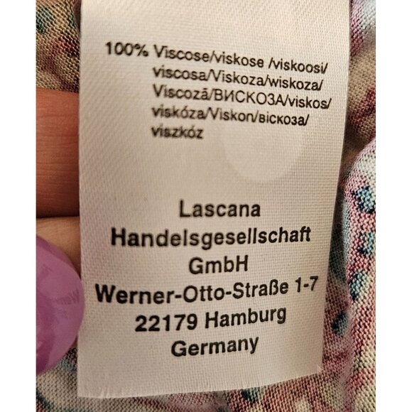 Lascana Woman Size 10 Halter Maxi Dress Elastic Smocked Waist Festival Hippie - Picture 8 of 8